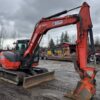 2018 Kubota KX080-4S Mini Excavator Backhoe Cab Aux Hyd Thumb