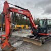2018 Kubota KX080-4S Mini Excavator Backhoe Cab Aux Hyd Thumb