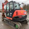 2018 Kubota KX080-4S Mini Excavator Backhoe Cab Aux Hyd Thumb