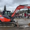 2018 Kubota KX080-4S Mini Excavator Backhoe Cab Aux Hyd Thumb
