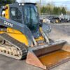 2017 John Deere 333G Skid Steer Crawler Track Loader Cab Aux Hyd QC