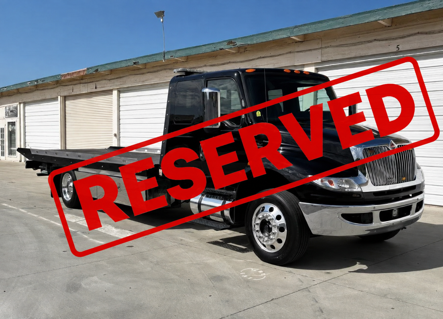 2019 International MV607 SA 21' Rollback Flatbed Tow Truck Cummins